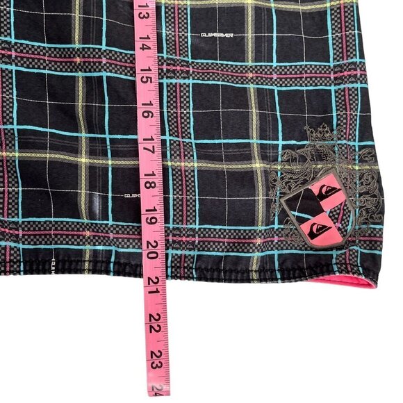 Quicksilver Shorts‎ Mens 32 Black Neon Board Shorts Multi Pockets Summer … - Picture 4 of 8